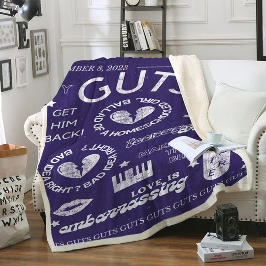 Discover Olivia Rodrigo Blanket, Guts Tour Blanket
