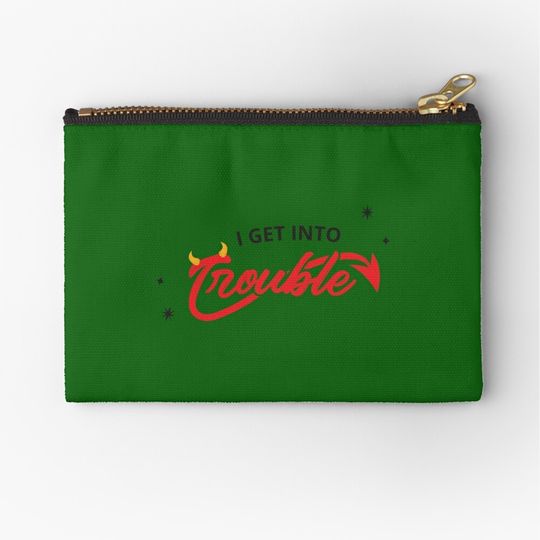 Discover I GET INTO TROUBLE  Christmas Makeup Bag