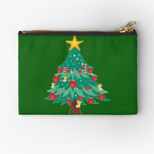 Discover Christmas tree Happy Winter Everyone Christmas Makeup Bag