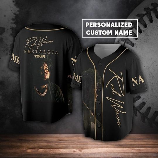 Discover Custom Name Rod Wave And Friends 2023 Tour Baseball Jersey