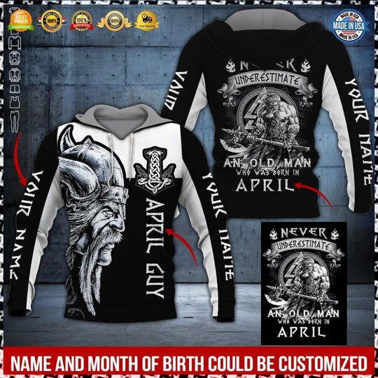 Discover New Gift For Men On Top  Style Viking Men Premium Hoodie 3D S-5XL