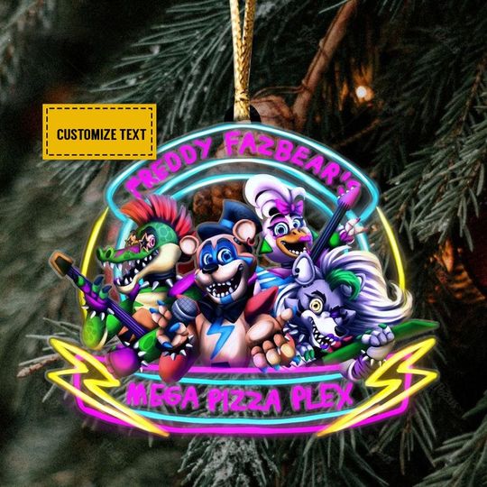 Discover Personalized FNAF Five Nights at Freddy's Christmas Ornament, Decor Ornament