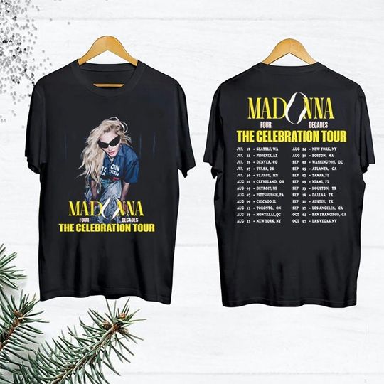 Discover Madonna The Celebration Tour 2023 T-Shirt, Madonna Shirt Fan Gifts