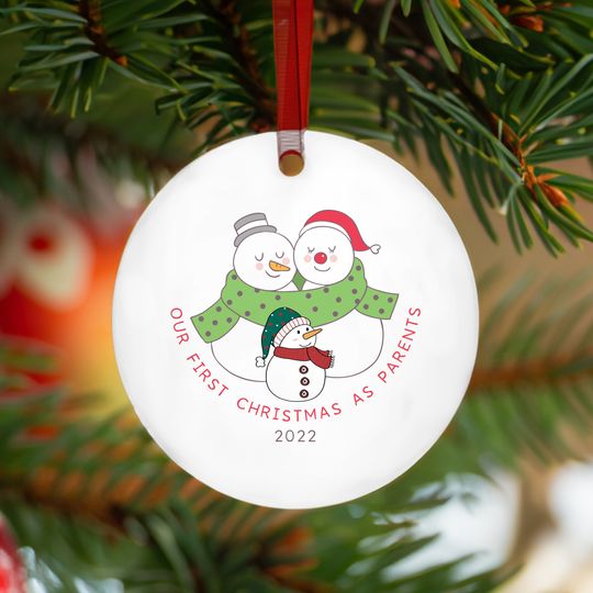 Discover First Christmas as New Parents Ornament