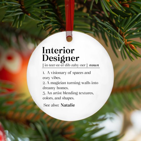 Discover Personalized Interior Designer Thank You Ornament