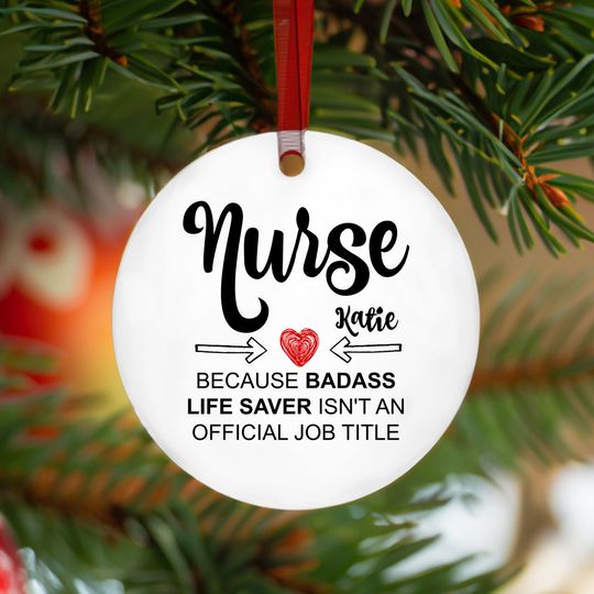 Discover Humorous Nurse Christmas Ornament - Perfect Gift for Nurses