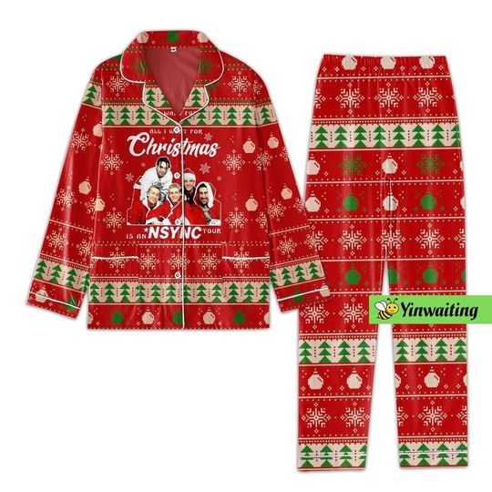 Discover Christmas Nsync Pajamas Set, Nsync Band Pajamas