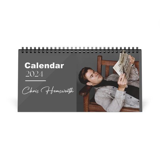Discover Chris Hemsworth Desk Calendar 2024