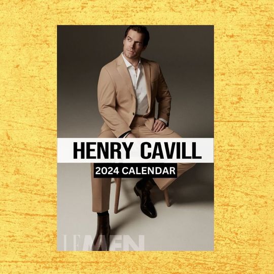 Discover Henry Cavill Vertical Wall Calendar 2024 | Vertical Wall Calendar  | Gift for Her