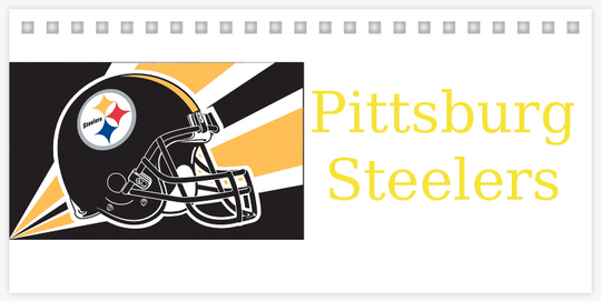 Discover Pittsburg Steeler Football 2024 Desk Calendar
