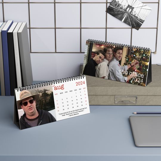 Discover The Office 2024 Desk Calendar | Tv Show Art | Home Decor