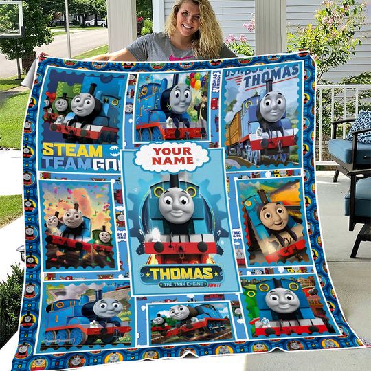 Discover Personalized Thomas The Train Fleece Blanket