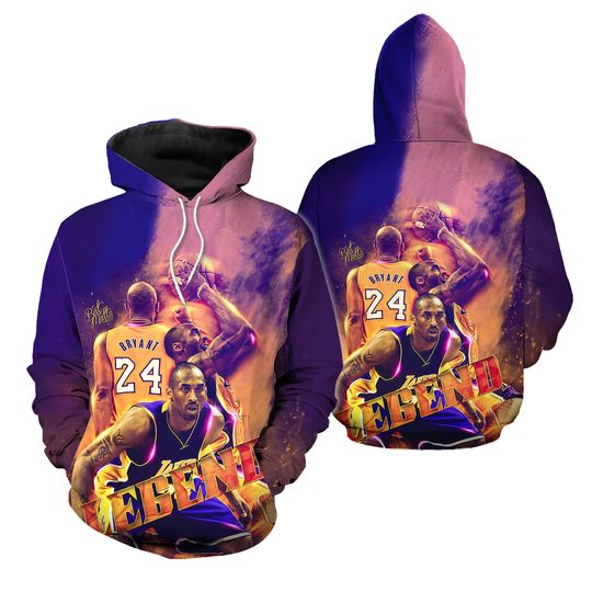 Discover Retired Number 8 No. 24 Basketball Superstar 3D Hoodies