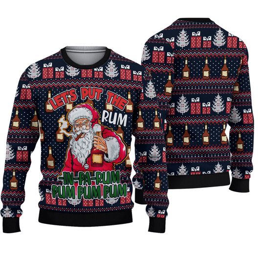 Discover Rum Christmas Ugly Knitted Christmas Sweater