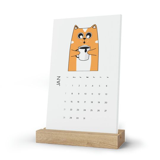 Discover Vertical Desk Calendar (2024)