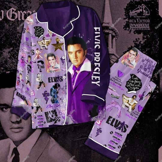 Discover Elvis Presley Pajama Set - Cozy Nightwear Collection