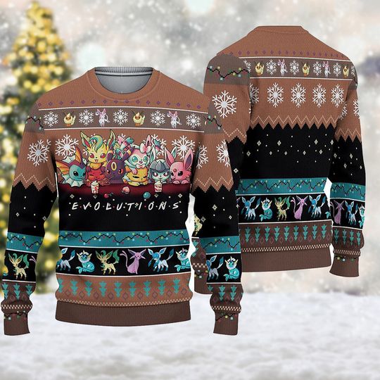 Discover 90s Japanese Movie 3D shirt, Animated Movie Ugly Christmas Sweater