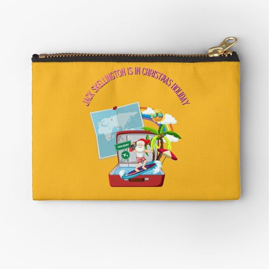 Discover Funny Evil Sandy Claws Christmas Makeup Bag