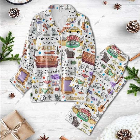 Discover Friends Themed Pajama Set for Women