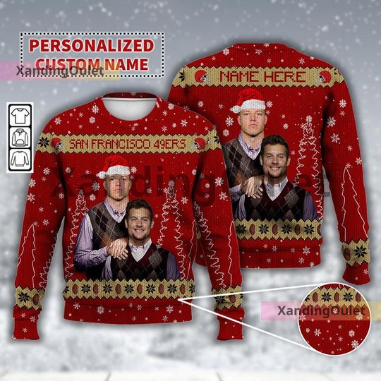 Discover Nick Bosa Christian McCaffrey San Francisco Football Ugly Christmas Sweater
