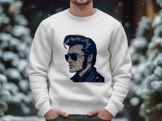 Discover Elvis Presley Calligram Sweatshirt