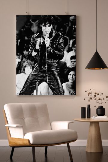 Discover Elvis Presley Poster The King of Rock and Roll
