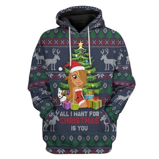 Discover 3D Mariah Carey All I Want For Christmas Is You 3D Hoodie