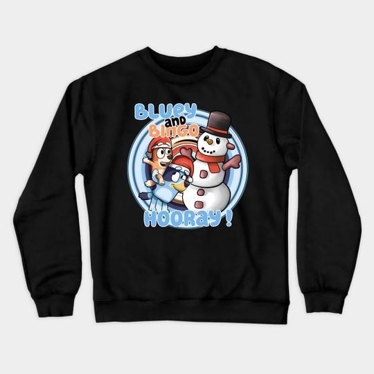 Discover HOORAY ! (i'm happy) - BlueyDad And Bingo - Sweatshirt