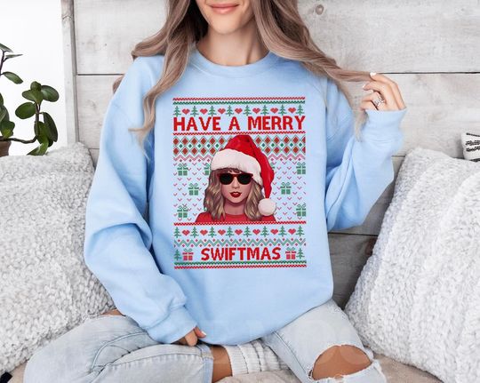 Discover Have A Merry Swiftmas Sweatshirt, Ugly Merry Christmas Sweatshirt
