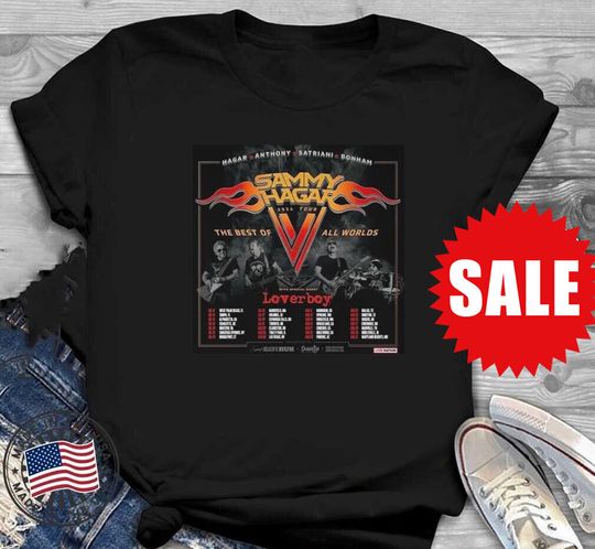 Discover Sammy Hagar Tour 2024 With Loverboy T-Shirt S