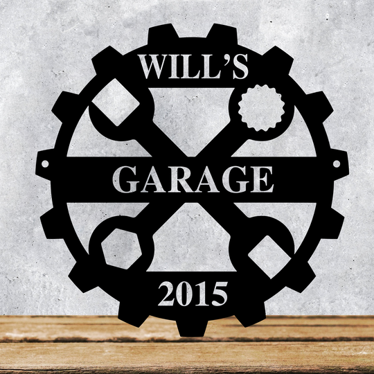 Discover Custom Metal Sign for Garage, Personalized Garage Metal Sign