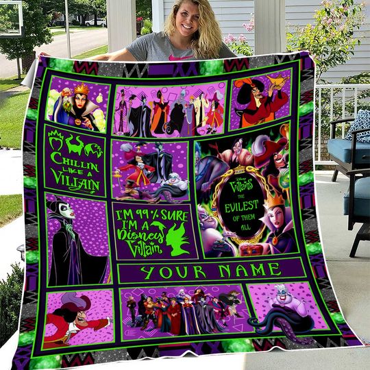 Discover Villains Blanket, Villain Fleece Blanket