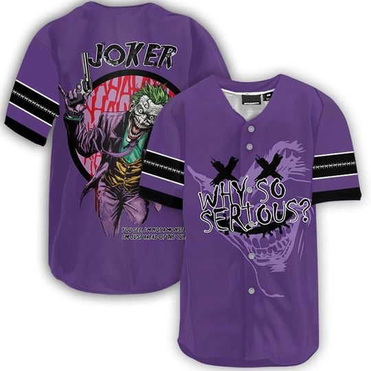 Discover The Dark Knight Why So Serious Baseball Jersey
