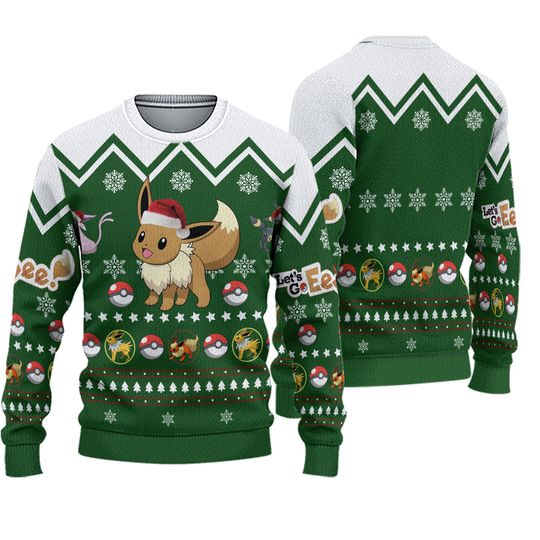 Discover  Eevee Ugly Christmas Ugly Sweater