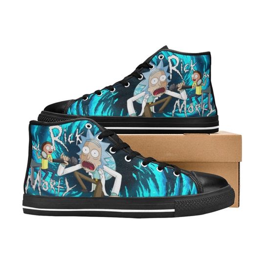 Discover Rick And Rickandmorty High Top Sneakers