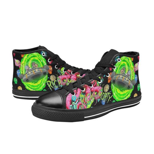 Discover Rick And Rickandmorty High Top Sneakers