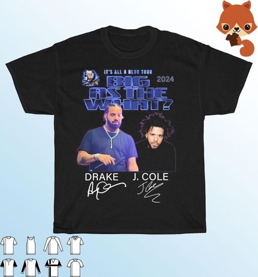 Discover Drake And J. Cole It’s All A Blur Music Tour 2024 Signatures T-Shirt