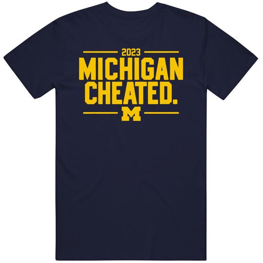 Discover Michigan Cheated College Football Fan T Shirt