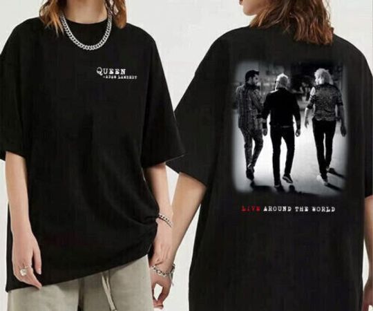Discover 2023 Queen And Adam Lambert North American Fall Tour T-Shirt