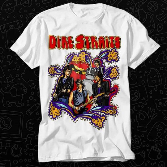 Discover Dire Straits Music Punk Rock T Shirt Gift For Women