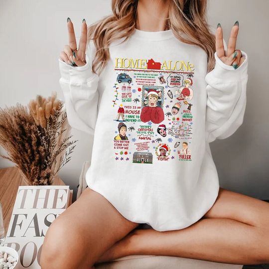 Discover All The Home Alone Sweatshirt, Christmas Movie, Home Alone Fan Sweatshirt