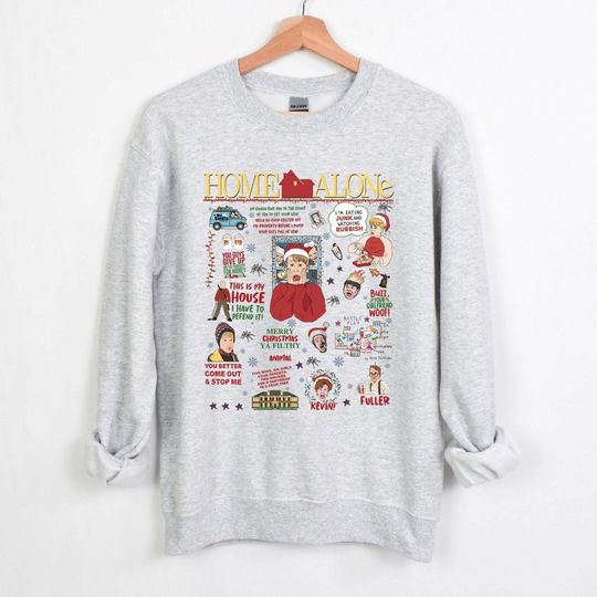 Discover Home Alone Sweatshirt, Christmas Movie Sweatshirt, Kevin Mccallister Sweatshirt