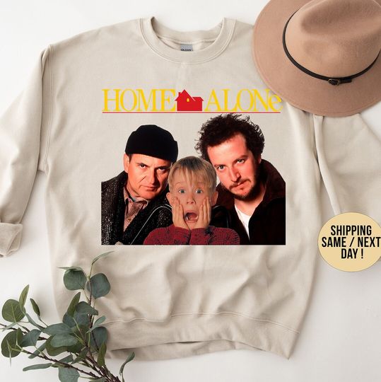 Discover Home Alone Christmas Sweatshirt, Christmas Movie Sweatshirt