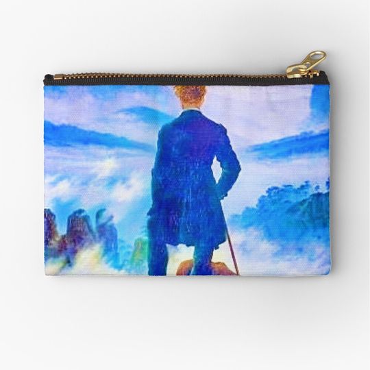 Discover Wanderer above the Sea of Fog by Casper Friedrich Makeup Bag