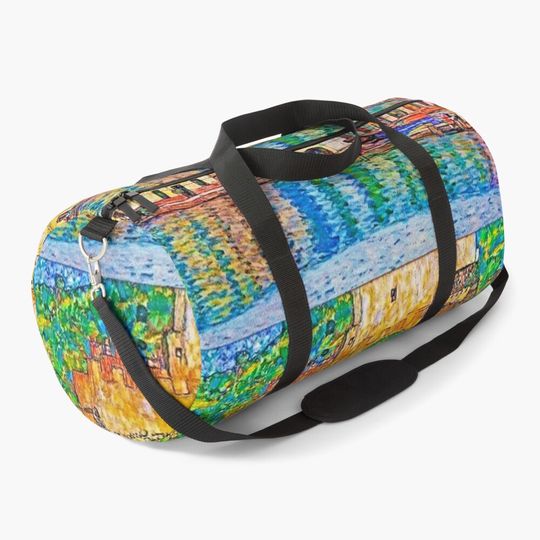 Discover Malcesine on Lake Garda, 1913 by Gustav Klimt. Duffel Bag