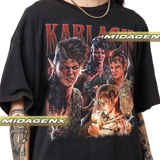 Discover Limited Karlach Baldurs Gate 3 Vintage T-Shirt