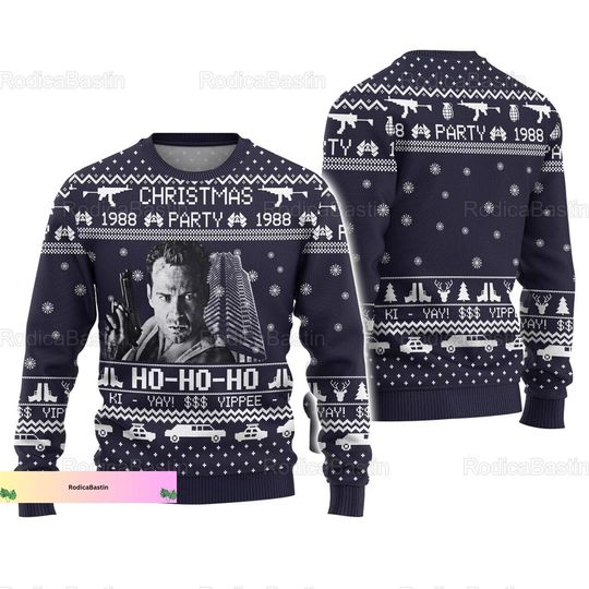 Discover Christmas Die Hard Sweater, Christmas Party 1988 Ugly Sweater