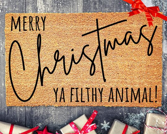 Discover Filthy Animal Doormat, Funny Christmas Doormat