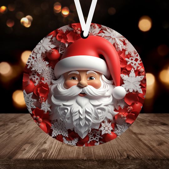 Discover 3D Santa Claus Christmas Ornament  Christmas Ornament
