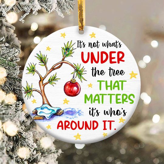 Discover It's not What's Under the Tree Ornament Png, Round Christmas Ornament,  Xmas Ornament
